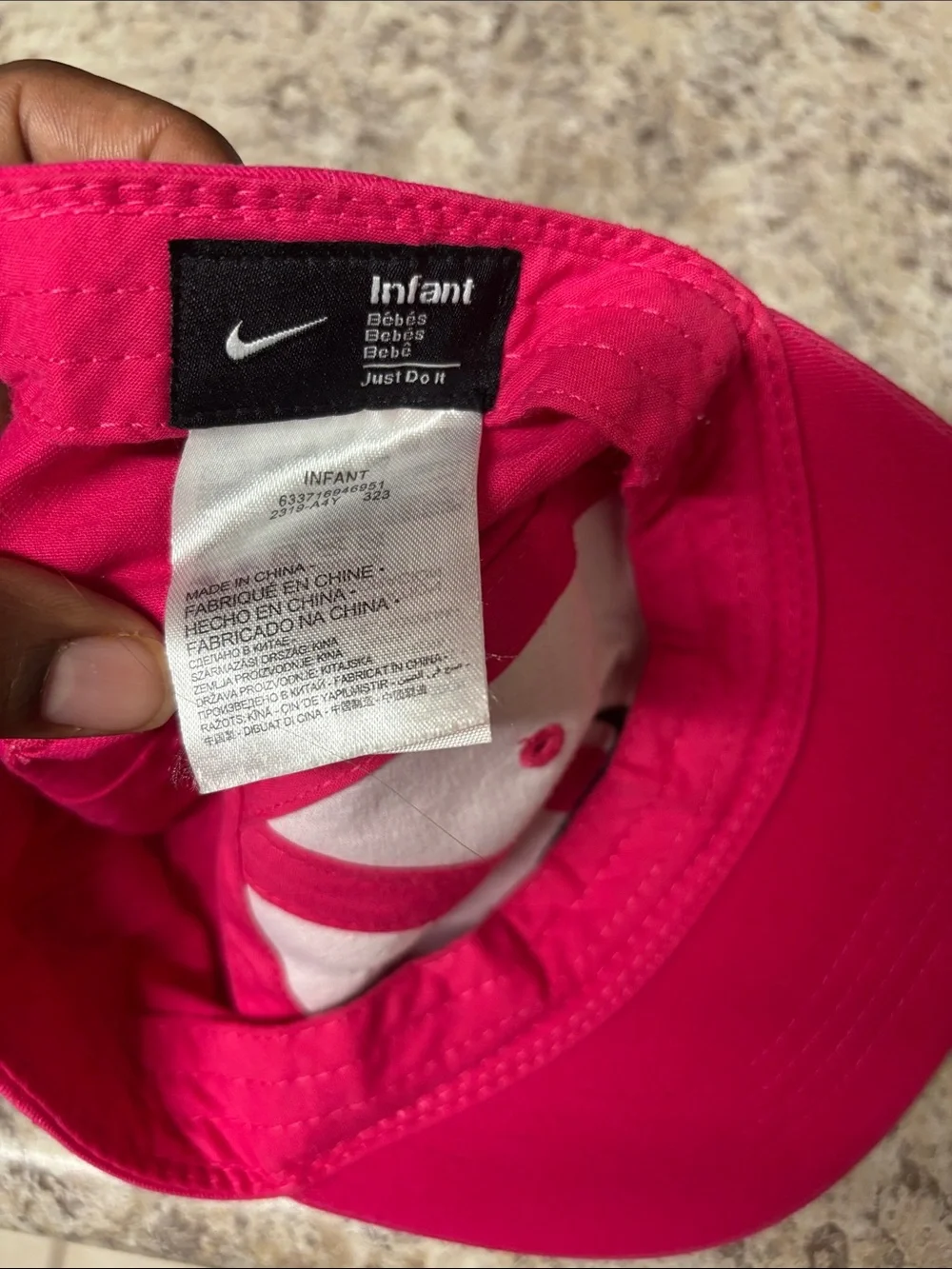 Nike Infant Hot Pink Baseball Cap Hat Dri-Fit